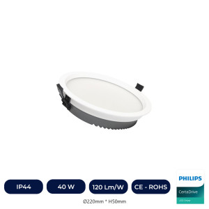 Downlight LED 40W Circular - Philips CertaDrive - CCT - UGR17