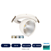 Downlight LED 30W Philips - CertaDrive - Circular Direccionable