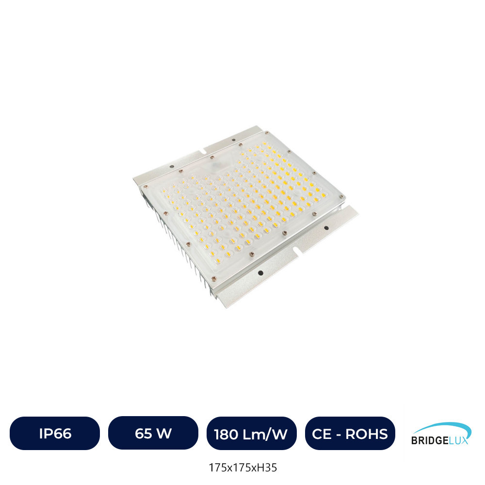 Módulo Óptico LED 65W MOSO - Regulable Programable - ALTA LUMINOSIDAD 180Lm/W - Bridgelux