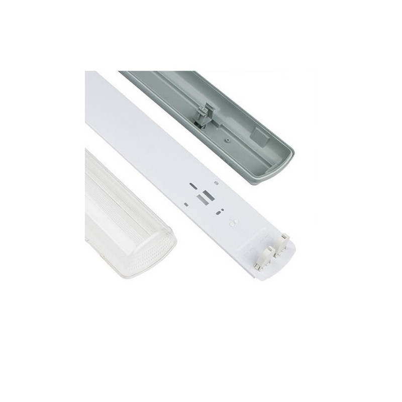 Ecran étanche pour deux tubes LED - 120cm