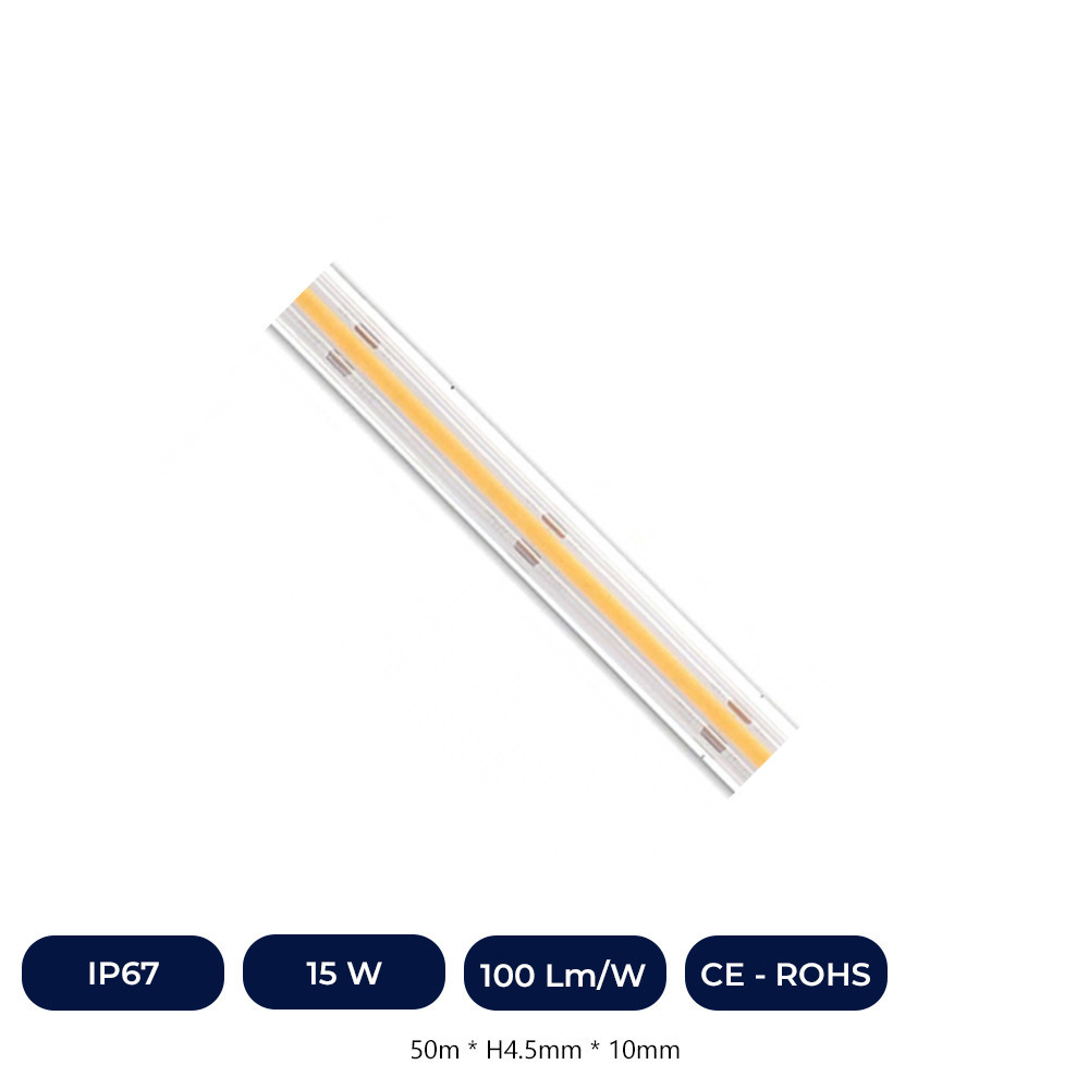 Tira LED COB 220V | CORTE A MEDIDA | 840 LED/m |  | FLIP CHIP | 1500Lm | 16W/M | CRI90 | IP67 | Corte 10cm