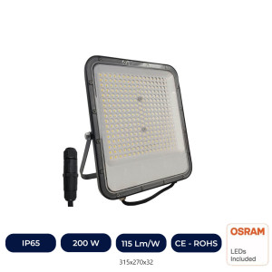 Projecteur extérieur LED 200W - Pro - OSRAM CHIP DURIS E 2835