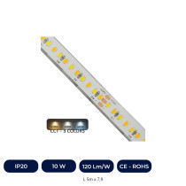 Ruban LED 24V | 240xLED/M | 5m | SMD2025 | CCT | 10W/M | IP20