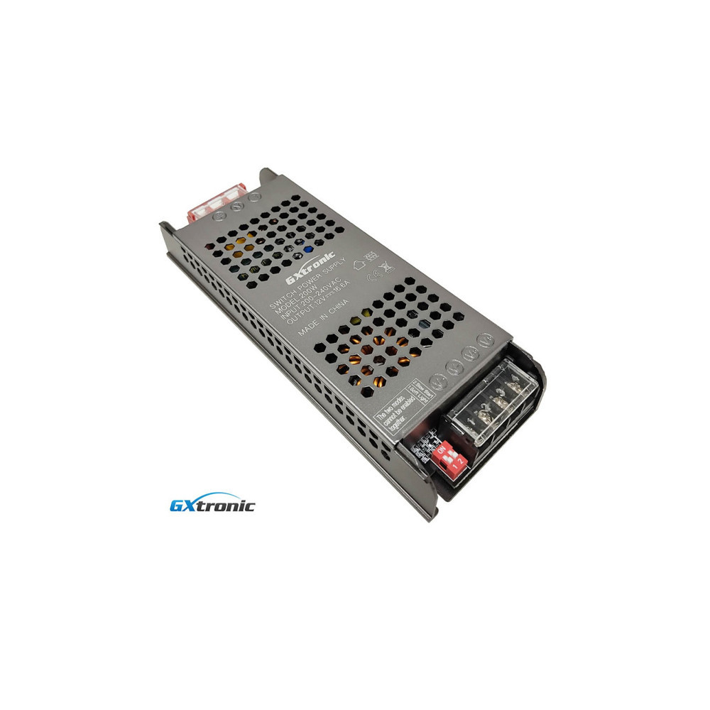 Alimentation 24V 200W 2,5A - Aluminium IP20 - GXtronic