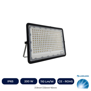 Projecteur LED Spot 200W  NOIR - CCT COULEUR SÉLECTIONNABLE