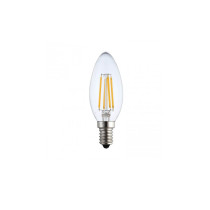 Ampoule bougie à filament LED 4W E14 C35