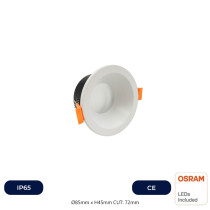 Aro Fijo Estanco Circular GU10-MR16 - IP65 - BLANCO