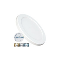 Downlight + Plafonnier LED - Circulaire - MOSS WHITE LUMILEDS - 24W RÉGLABLE - CCT Couleur Sélectionnable