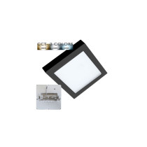 Downlight + Plafonnier LED - Carre - NOIR LUMILEDS - 18W RÉGLABLE - CCT Couleur Sélectionnable