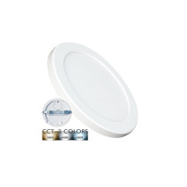 Downlight + Plafonnier LED - Circulaire - BLANC LUMILEDS - 18W RÉGLABLE - CCT Couleur Sélectionnable