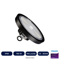 Campana LED 100W 180LM UFO ITALY PHILIPS XITANIUM - 1-10V DIM