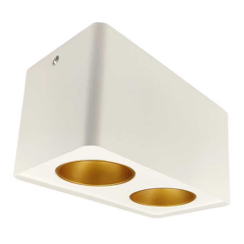 Aplique de techo basculante doble - GU10-MR16 - Exterior blanco