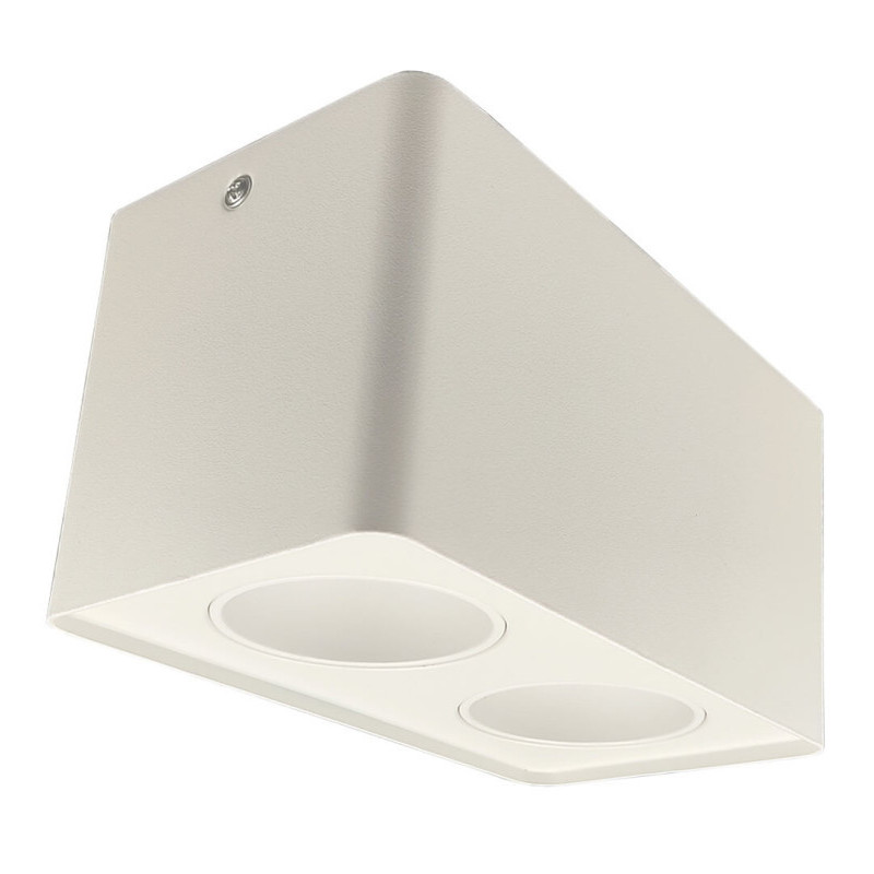 Aplique de techo basculante doble - GU10-MR16 - Exterior blanco