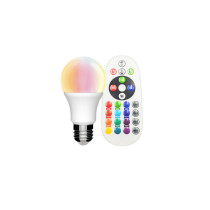 LED Dichroïque RGB + 3000K - 10W 110  GU10 avec Télécommande