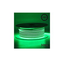 Néon LED Flexible 24V - 13W/M - Bobine 50m - 6x12mm - Vert